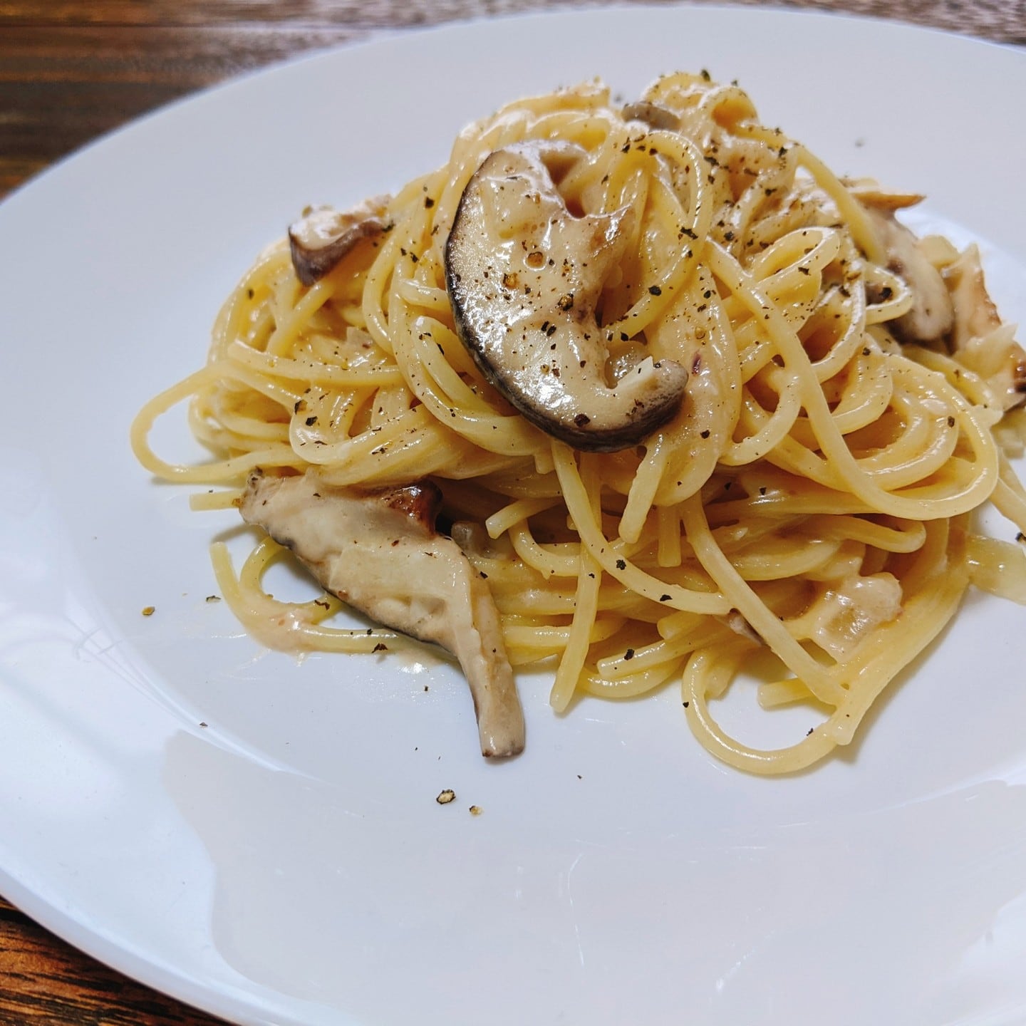 レバーペーストのクリームパスタ