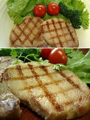 無添加布巻きロースハムのハムステーキ